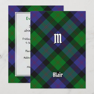 Clan Blair Tartan Einladung