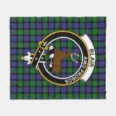 Clan Blair Tartan Kariert Fleecedecke (Vorderseite (Horizontal))