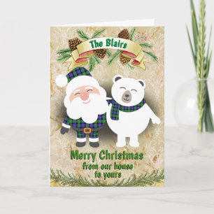 Clan Blair Tartan Kariert Weihnachten