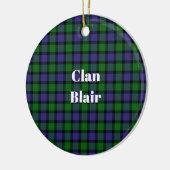 Clan Blair Tartan Keramik Ornament (Links)