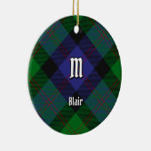 Clan Blair Tartan Keramik Ornament (Rechts)