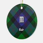Clan Blair Tartan Keramik Ornament (Links)