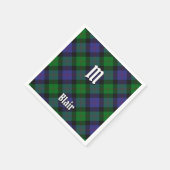Clan Blair Tartan Napkins Serviette (Ecke)