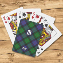 Clan Blair Tartan Spielkarten