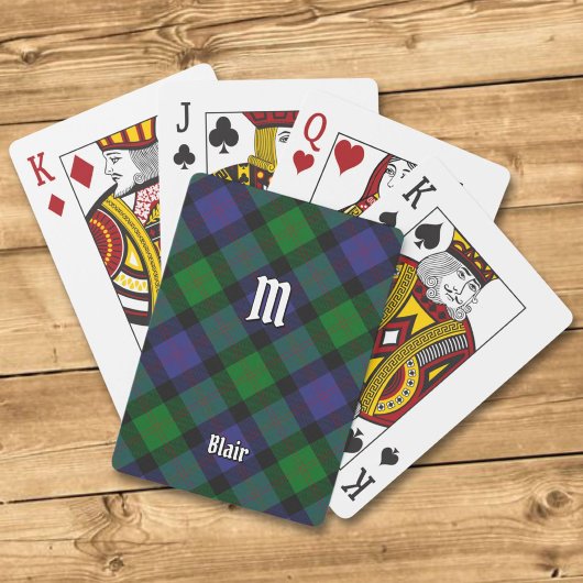 Clan Blair Tartan Spielkarten