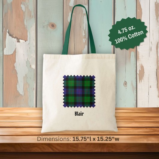 Clan Blair Tartan Tote Bag Tragetasche