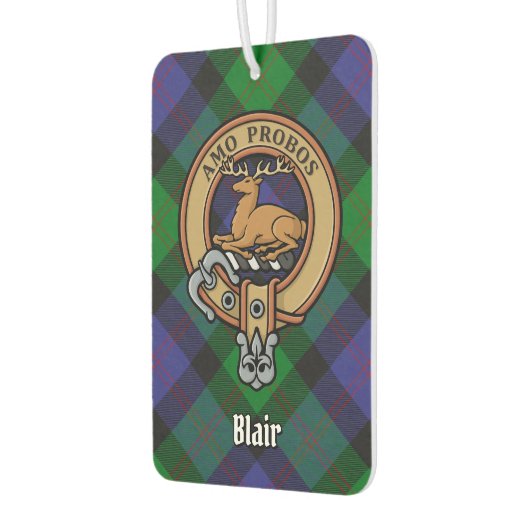 Clan Blair Wappen Air Freshener Autolufterfrischer (Links)