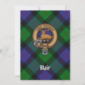 Clan Blair Wappen Einladung (Rückseite)