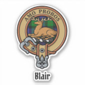Clan Blair Wappen Sticker (Vorderseite)