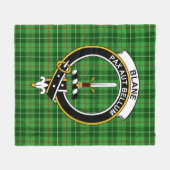 Clan Blane Tartan Kariert Fleecedecke (Vorderseite (Horizontal))