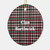 Clan Borthwick Ancient Tartan Keramik Ornament (Links)
