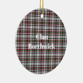 Clan Borthwick Tartan Keramik Ornament (Rechts)