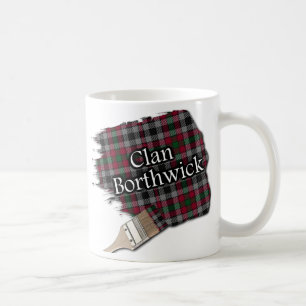 Clan Borthwick Tartan Paint Brush Cup Tasse