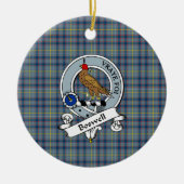 Clan Boswell Abzeichen Tartan Kariert Keramik Ornament (Vorne)