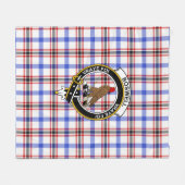 Clan Boswell Modern Tartan Kariert Fleecedecke (Vorderseite (Horizontal))