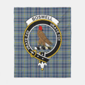Clan Boswell Tartan Kariert Fleecedecke (Vorderseite)