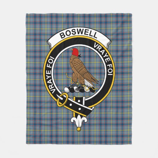 Clan Boswell Tartan Kariert Fleecedecke (Vorderseite)