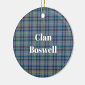 Clan Boswell Tartan Keramik Ornament (Links)