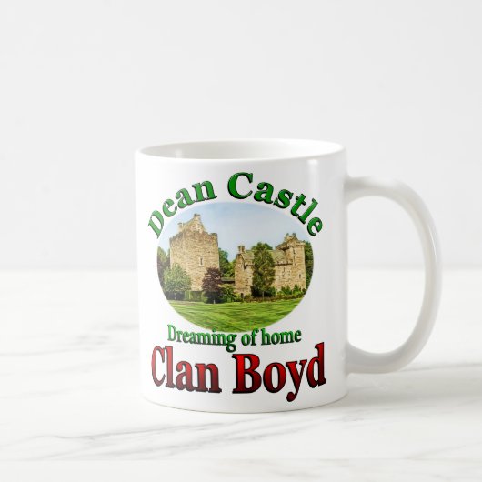 Clan Boyd Dreaming of Zuhause Dean Castle Cup Tass Kaffeetasse (Rechts)