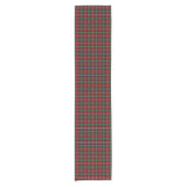 Clan Boyd Red und Green Scottish Tartan Kurzer Tischläufer (Vorderseite)