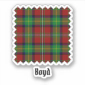 Clan Boyd Tartan Aufkleber (Vorderseite)