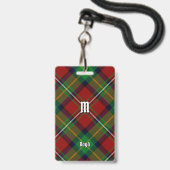 Clan Boyd Tartan Ausweis (Vorderseite mit Lanyard)