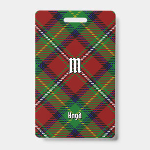 Clan Boyd Tartan Ausweis