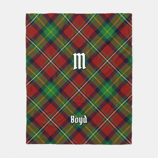 Clan Boyd Tartan Fleecedecke (Vorderseite)