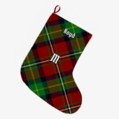 Clan Boyd Tartan Großer Weihnachtsstrumpf (Vorderansicht (hängend))