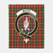 Clan Boyd Tartan Karo Fleecedecke (Vorderseite)
