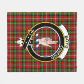 Clan Boyd Tartan Karo Fleecedecke (Vorderseite (Horizontal))