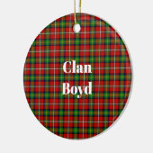 Clan Boyd Tartan Keramik Ornament (Links)