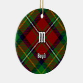 Clan Boyd Tartan Keramik Ornament (Rechts)