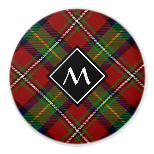 Clan Boyd Tartan Keramikknauf (Vorderseite)