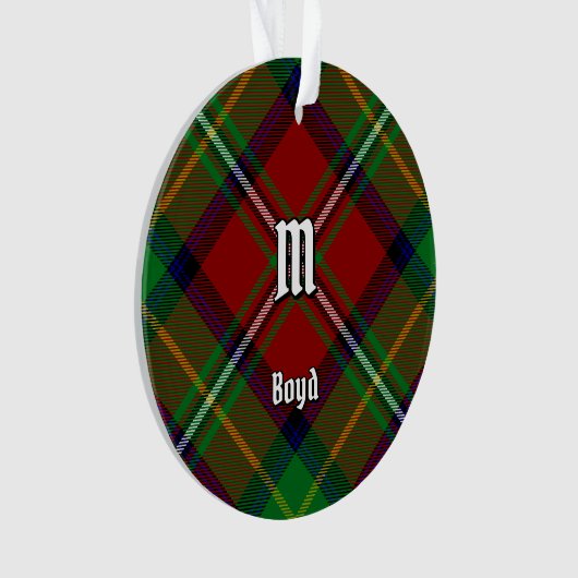 Clan Boyd Tartan Ornament (Vorderseite)