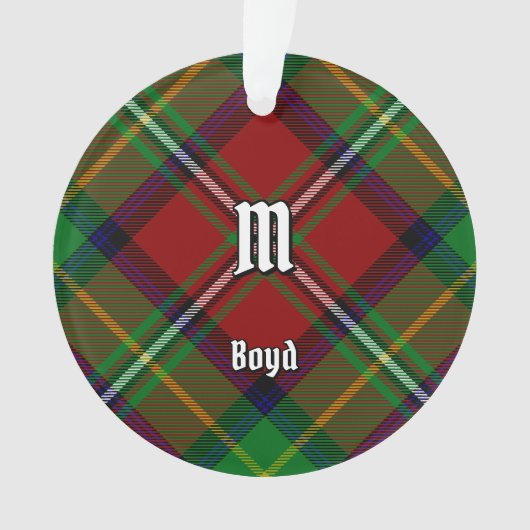 Clan Boyd Tartan Ornament (Vorderseite)