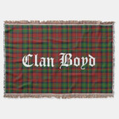 Clan Boyd Tartan Throw Blanket Decke (Vorderseite)