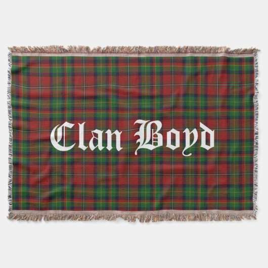 Clan Boyd Tartan Throw Blanket Decke (Vorderseite)