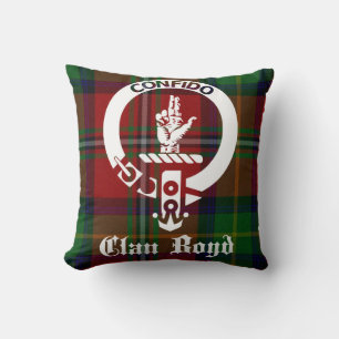 Clan Boyd Tartan und Wappen Throw Kissen