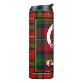 Clan Boyd Wappen Abzeichen & Tartan Thermosbecher (Nach links gedreht)