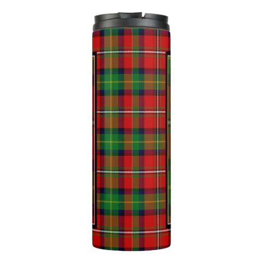 Clan Boyd Wappen Abzeichen & Tartan Thermosbecher (Rückseite)