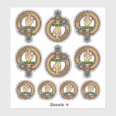 Clan Boyd Wappen Sticker Set (Blatt)