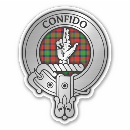 Clan Boyd Wappen & Tartan Aufkleber (Vorderseite)