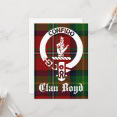 Clan Boyd Wappen Tartan Greeting Karte (Vorderseite/Rückseite Beispiel)