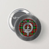 Clan Boyd Wappen & Tartan Knot Button (Vorne & Hinten)