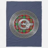 Clan Boyd Wappen & Tartan Knot Fleecedecke (Vorderseite)