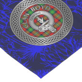 Clan Boyd Wappen & Tartan Knot Kurzer Tischläufer (Ecke)