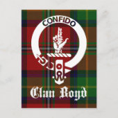 Clan Boyd Wappen Tartan Postkarte (Vorderseite)