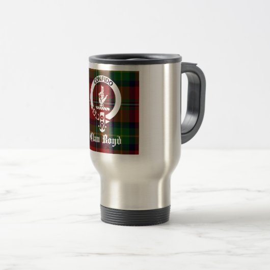 Clan Boyd Wappen Tartan Reisebecher (VorderseiteRechts)