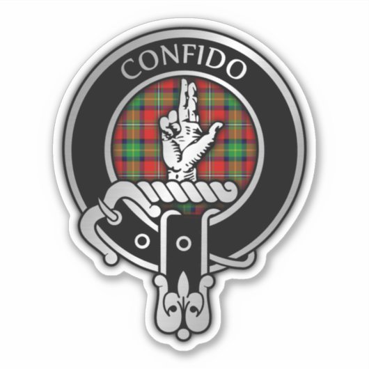 Clan Boyd Wappen & Tartan Sticker (Vorderseite)